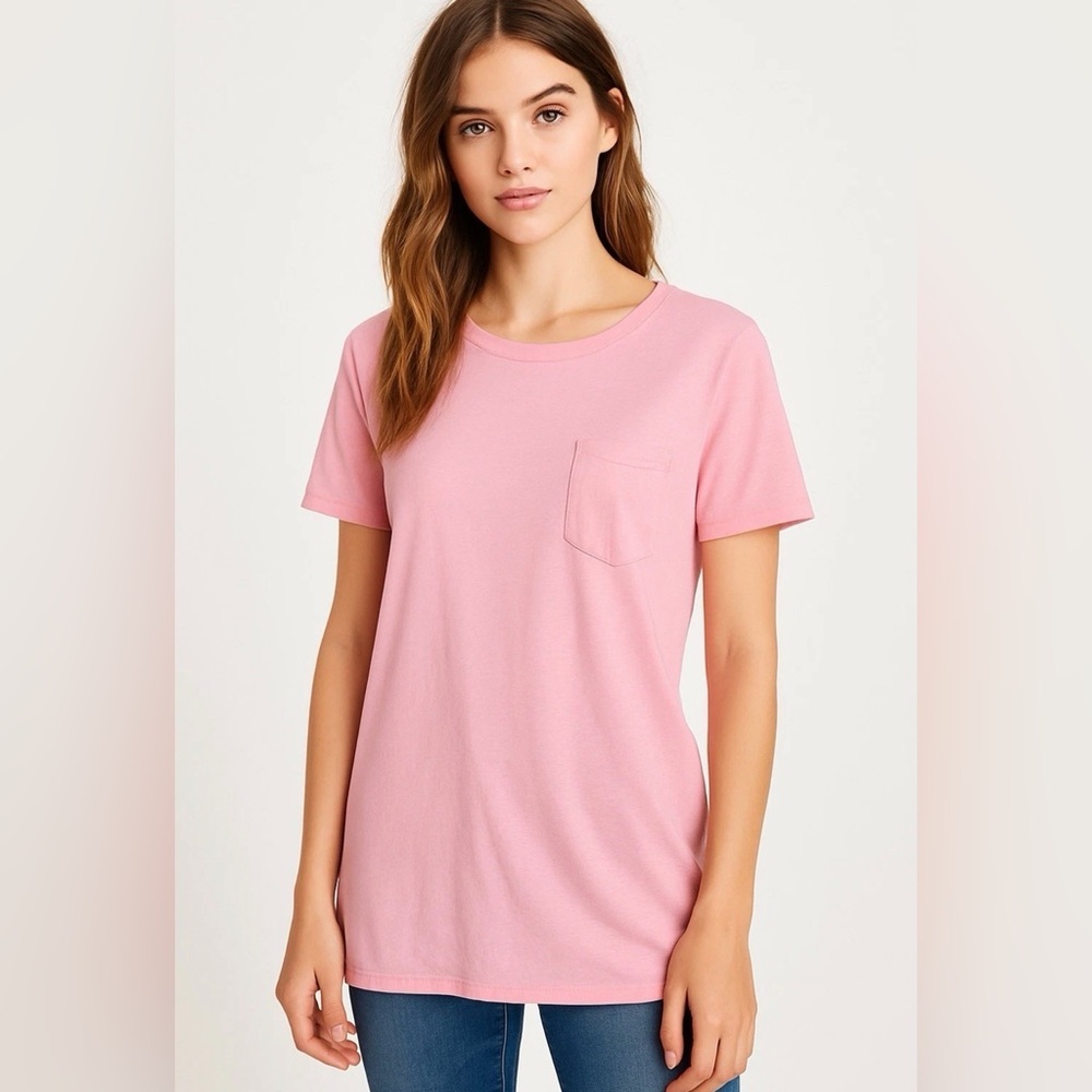 Victoria's Secret PINK Pocket T-Shirt S Light Pink Short Sleeve Casual Top